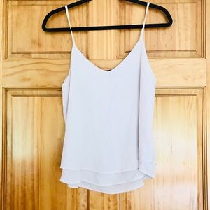 Layered Bottom Chiffon Tank Top